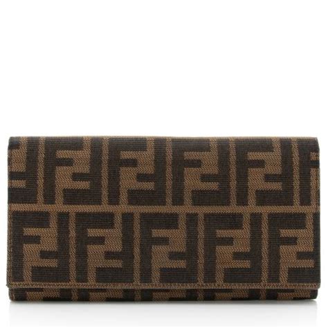 fendi pequin continental wallet|fendi zucca long wallet.